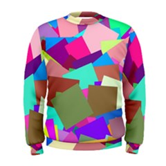 Colorful Squares                                                   Men s Sweatshirt by LalyLauraFLM