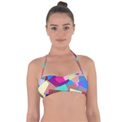 Colorful Squares                                                  Halter Bandeau Bikini Top