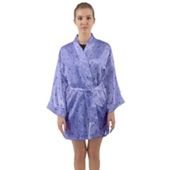 Dot Blue Long Sleeve Kimono Robe by vintage2030