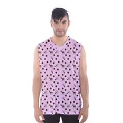 Pink Deer Pattern Men s Basketball Tank Top by snowwhitegirl