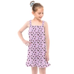 Pink Deer Pattern Kids  Overall Dress