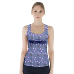 Blue Deer Pattern Racer Back Sports Top by snowwhitegirl