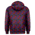 Red Roses Purple Men s Overhead Hoodie View2