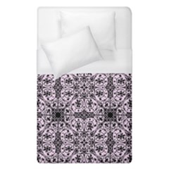 Ornamental Pink Black Duvet Cover (single Size)