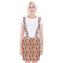 Girl With Roses And Anchors Braces Suspender Skirt by snowwhitegirl