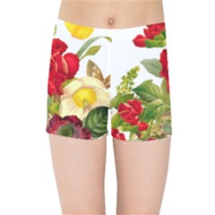 Flower Bouquet 1131891 1920 Kids Sports Shorts by vintage2030