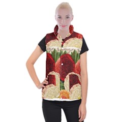 Flowers 1776584 1920 Women s Button Up Vest by vintage2030