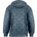 Damask Blue Kids Zipper Hoodie Without Drawstring View2