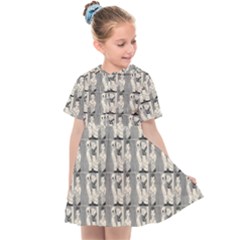 Vintage Girl With Basket Comic Kids  Sailor Dress