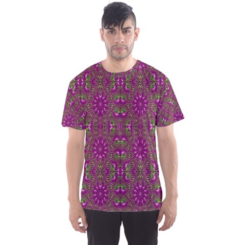 Modern Asian Ornate Pattern Men s Sports Mesh Tee by dflcprints