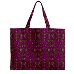 Modern Asian Ornate Pattern Zipper Mini Tote Bag by dflcprints