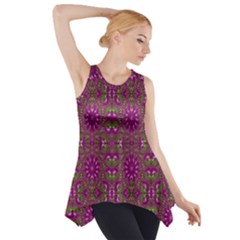 Modern Asian Ornate Pattern Side Drop Tank Tunic by dflcprints