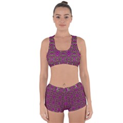 Modern Asian Ornate Pattern Racerback Boyleg Bikini Set by dflcprints