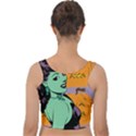 Zombie Retro Girl Velvet Crop Top View2