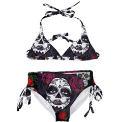 Mexican Skull Lady Kids  Classic Bikini Set by snowwhitegirl