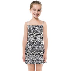 Vintage Black Swirls By Flipstylez Designs Kids Summer Sun Dress