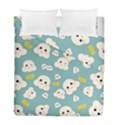 Cute Kawaii Popcorn pattern Duvet Cover Double Side (Full/ Double Size) View1