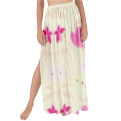 Tiny Heart And Flowers By Flipstylez Designs Maxi Chiffon Tie-up Sarong by flipstylezfashionsLLC