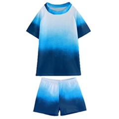 Ombre Kids  Swim Tee And Shorts Set by Valentinaart