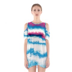 Ombre Shoulder Cutout One Piece Dress by Valentinaart