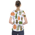 Halloween Mid Century Modern Short Sleeve Front Detail Top View2