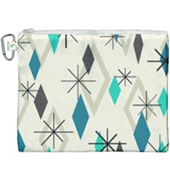 Atomic Era Diamonds (turquoise) Canvas Cosmetic Bag (xxxl)