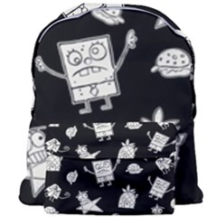 Doodle Bob Pattern Giant Full Print Backpack by Valentinaart