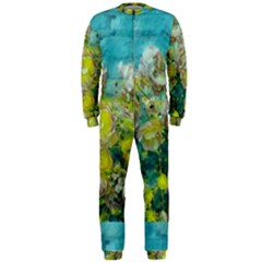 Bloom In Vintage Ornate Style Onepiece Jumpsuit (men)  by pepitasart