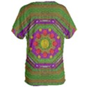 Flowers In Rainbows For Ornate Joy Women s Oversized Tee View2