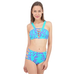 Branches Leaves Colors Summer Cage Up Bikini Set by Simbadda