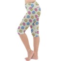 Donuts pattern Lightweight Velour Cropped Yoga Leggings View2