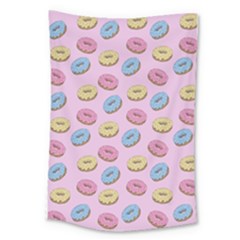 Donuts Pattern Large Tapestry by Valentinaart