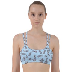 Pineapple Pattern Line Them Up Sports Bra by Valentinaart