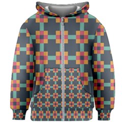 Abstract Background Kids Zipper Hoodie Without Drawstring by Simbadda