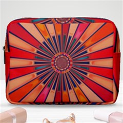 Color Background Structure Lines Make Up Pouch (large)