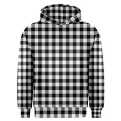 Check Pattern Black, White, Gray Men s Overhead Hoodie by ChastityWhiteRose