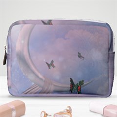 The Wonderful Moon With Butterflies Make Up Pouch (medium)