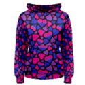 Bisexual Pride Hearts Women s Pullover Hoodie View1