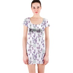 Flower Pattern Pattern Design Short Sleeve Bodycon Dress by Celenk