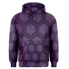 Hexagon Grid Geometric Hexagonal Men s Pullover Hoodie by Celenk