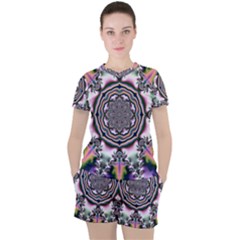 Pattern Abstract Background Art Women s Tee And Shorts Set