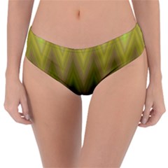 Zig Zag Chevron Classic Pattern Reversible Classic Bikini Bottoms by Celenk