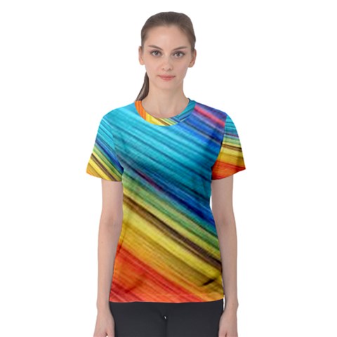 Rainbow Women s Sport Mesh Tee by NSGLOBALDESIGNS2