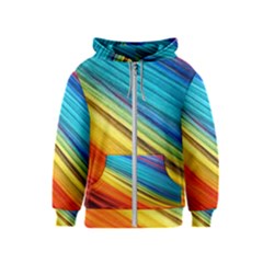 Rainbow Kids  Zipper Hoodie by NSGLOBALDESIGNS2