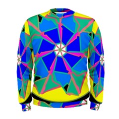 Mandala Wheel Pattern Ornament Men s Sweatshirt by Simbadda