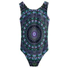 Fractal Kaleidoscope Mandala Kids  Cut-out Back One Piece Swimsuit