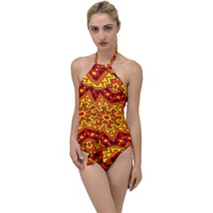 Kaleidoscope Mandala Recreation Go With The Flow One Piece Swimsuit by Simbadda