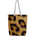 Animal print Leopard Full Print Rope Handle Tote (Small) View2