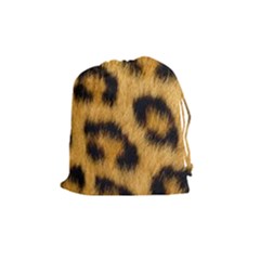 Animal Print Leopard Drawstring Pouch (medium) by NSGLOBALDESIGNS2