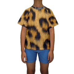 Animal Print 3 Kids  Short Sleeve Swimwear by NSGLOBALDESIGNS2